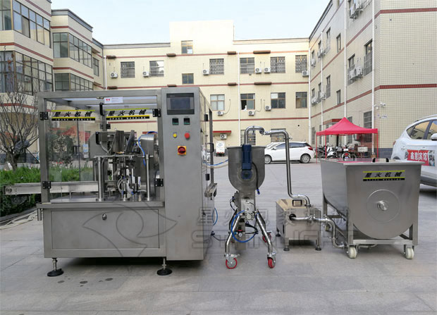 星火全自動(dòng)果醬包裝機(jī)展示