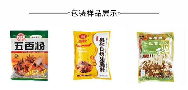 復(fù)合調(diào)味粉包裝機(jī)械加工生產(chǎn)設(shè)備樣品