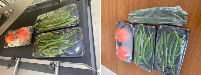 果蔬自動化收縮膜包裝機械設備包裝樣品