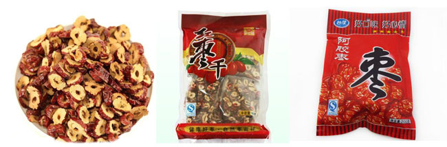 棗片包裝機(jī)設(shè)備包裝樣品