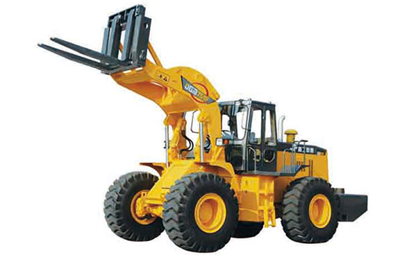 第一臺晉工叉裝機(jī)下線。